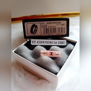 Chanel Resin Crystal Ring